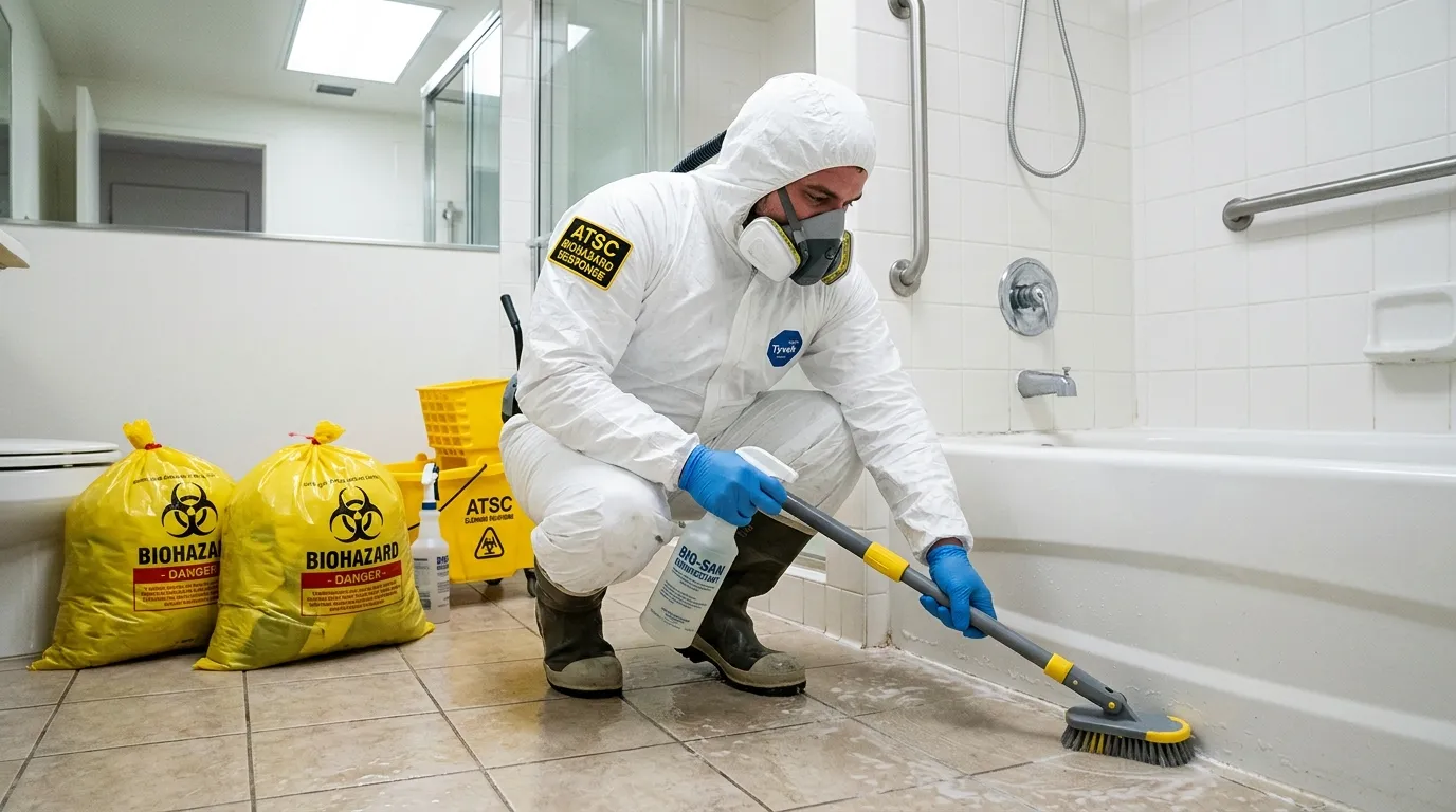 Decontamination equipment deployed for Blood Cleanup in Nutley